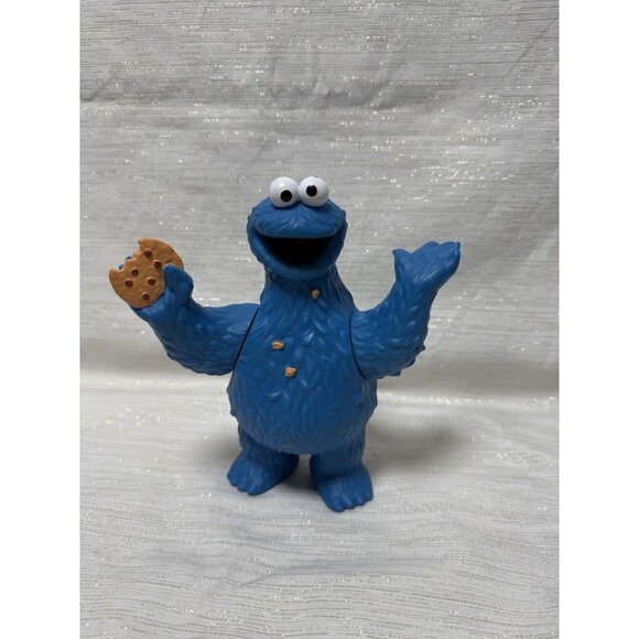 Sesame Street Cookie Monster Plastic 7” Toy Figurine - Picture 1 of 7